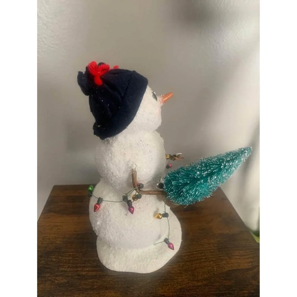 Byers' Choice Snowman w/ Lights figurine